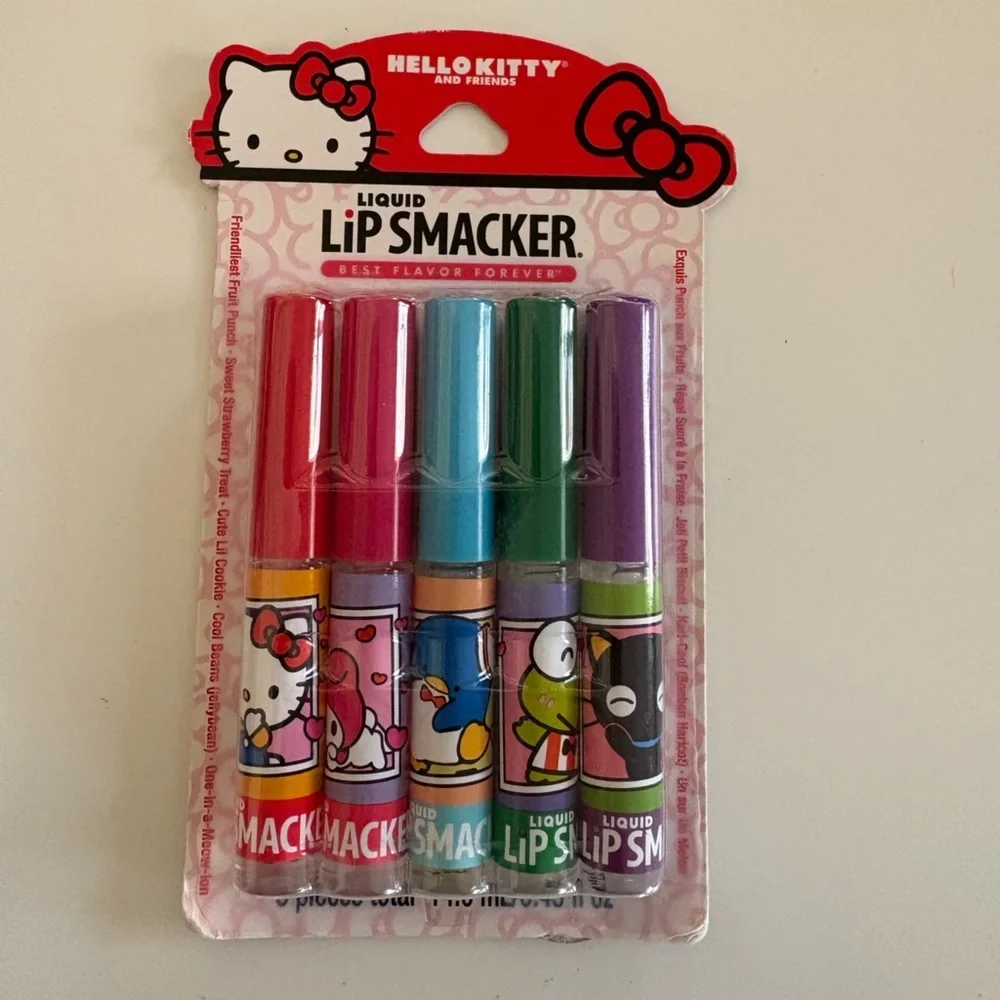 NWT Lip Smacker Hello Kitty & Friends Liquid Lip Gloss Party Pack
